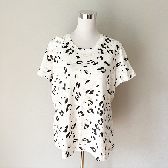 Eco Threads Organic Cotton Animal Print Top Size XL - Picture 1 of 5